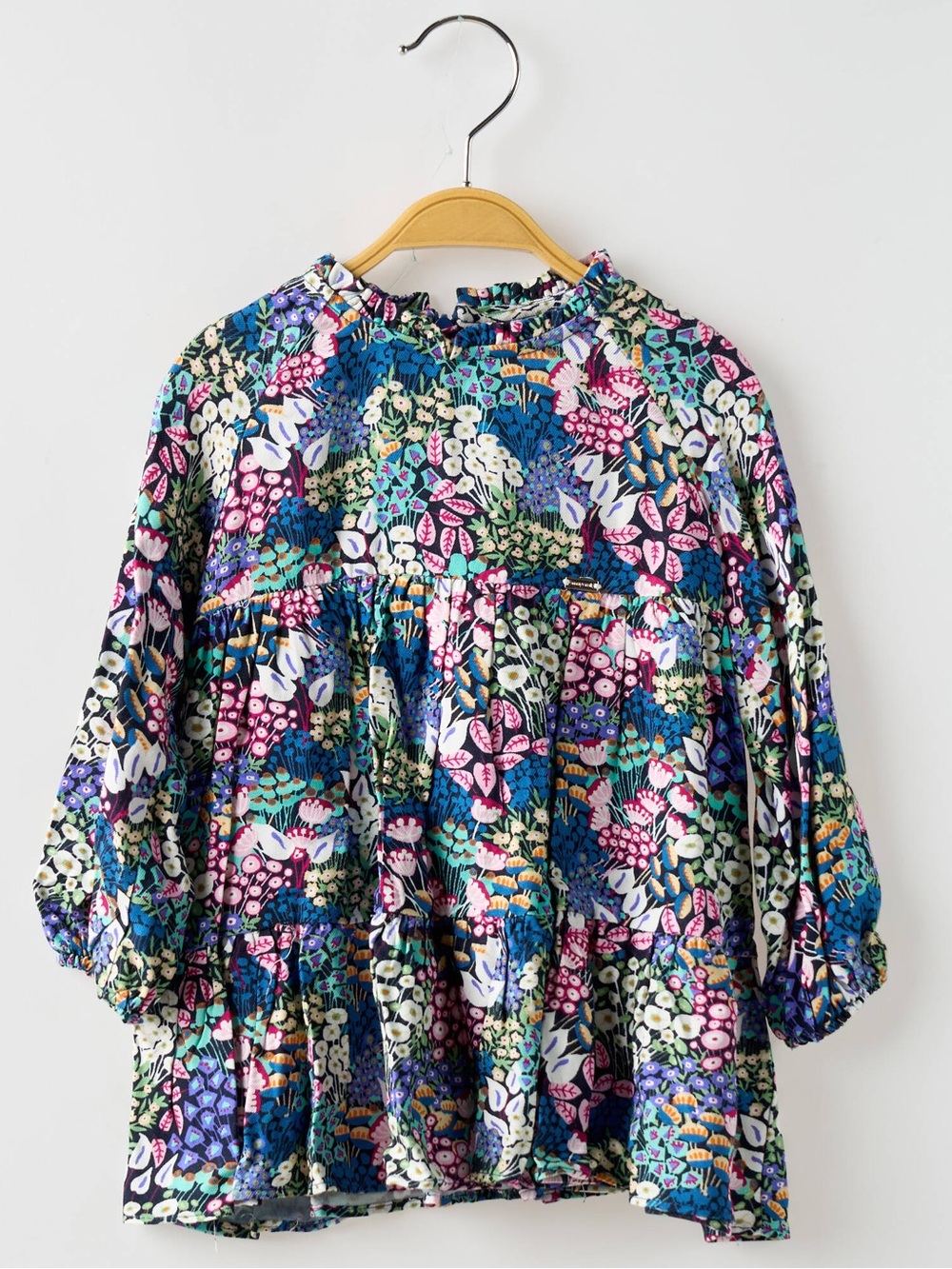 Mayoral Multicolor Floral Long Sleeve Dress 18 Months